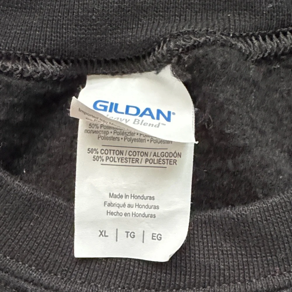 Gildan Black Merry Christmas Cat Crewneck Sweater - Picture 3 of 12